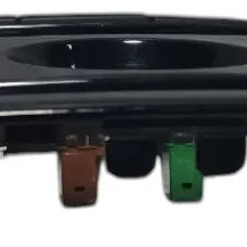 Moldura Central Painel Botão Alerta Citroen Aircross 2013 Preto