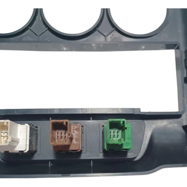 Moldura Central Painel Botão Alerta Citroen Aircross 2013 Preto