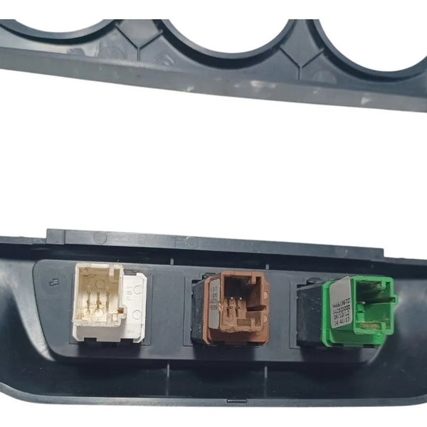 Moldura Central Painel Botão Alerta Citroen Aircross 2013 Preto