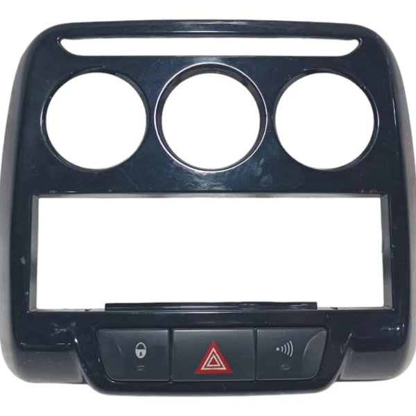 Moldura Central Painel Botão Alerta Citroen Aircross 2013 Preto