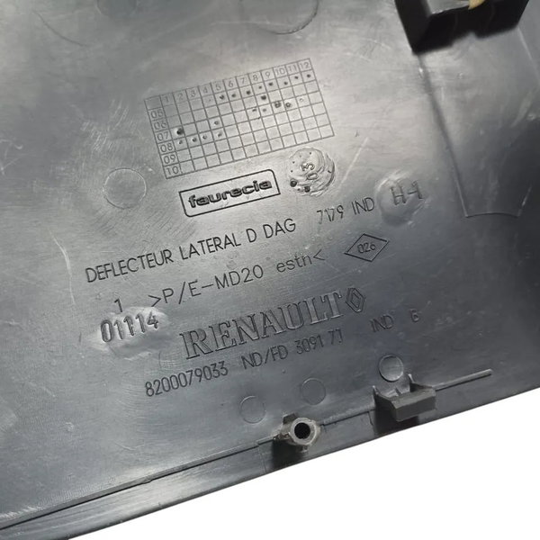 Acabamento Lateral Direito Console Renault Megane 2008