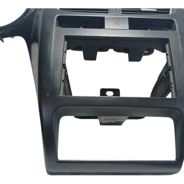 Moldura Central Painel Difusor Botão Alerta Vw Spacefox 2010 Preto