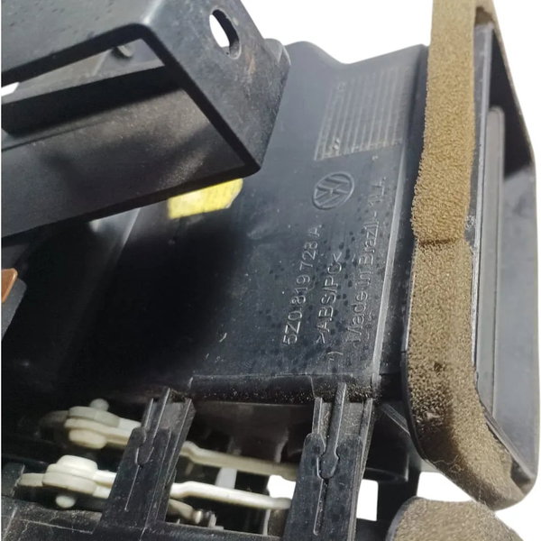 Moldura Central Painel Difusor Botão Alerta Vw Spacefox 2010 Preto