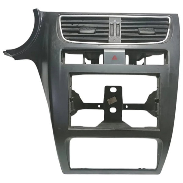 Moldura Central Painel Difusor Botão Alerta Vw Spacefox 2010 Preto