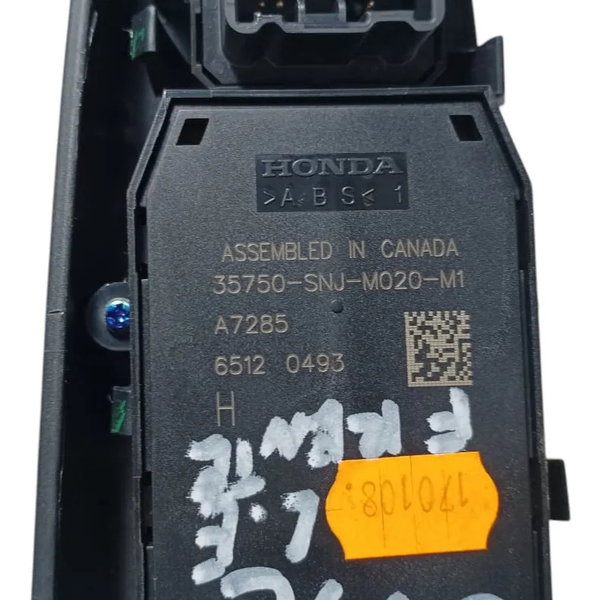Botão Vidro Elétrico Dianteiro Esquerdo Honda Civic Lxs 2008