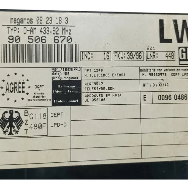 Módulo Conforto Gm Vectra 90506670