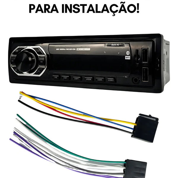 Radio Automotivo Truck Tudo Mix2002 Bluetooth 2 Usb Sd Fm