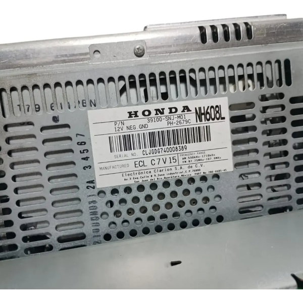 Rádio Som Honda Civic 2008