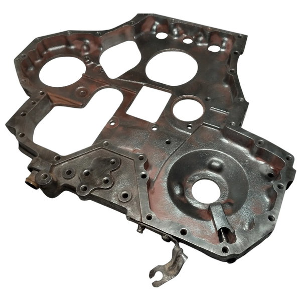 Carcaça Distribuição Motor Mwm X10 Vw 13180 15180 17180 Orig Prateado