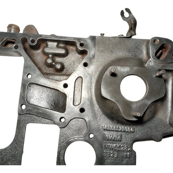 Carcaça Distribuição Motor Mwm X10 Vw 13180 15180 17180 Orig Prateado