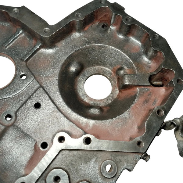Carcaça Distribuição Motor Mwm X10 Vw 13180 15180 17180 Orig Prateado