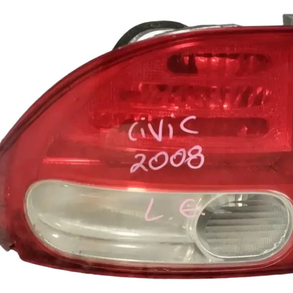 Lanterna Traseira Esquerda Civic 2007 2011 Para Recuperar Esquerdo/motorista Vermelho