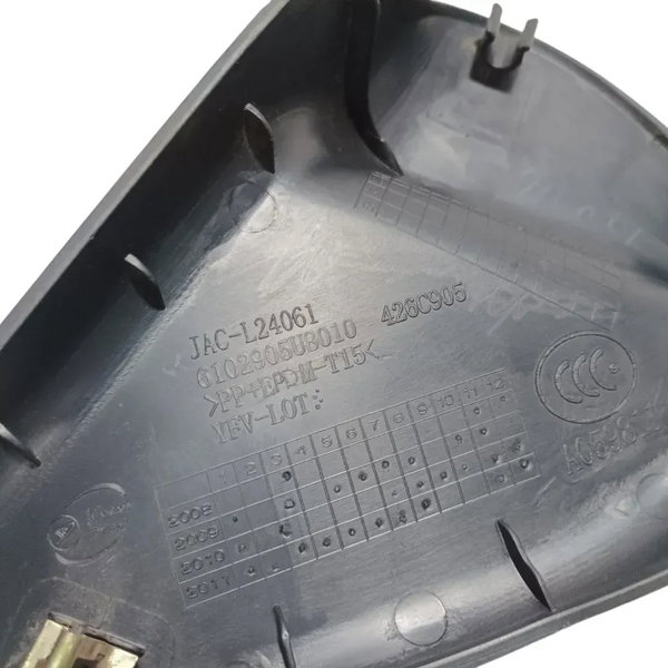 Acabamento Interno Retrovisor Esquerdo Jac J3 2012 Preto