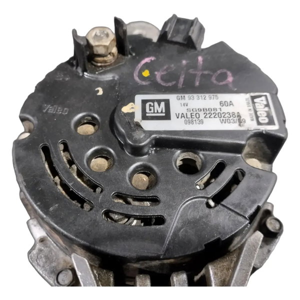 Alternador Corsa Celta Montana 1.0 1.4 1.8 60a 3pino Testado