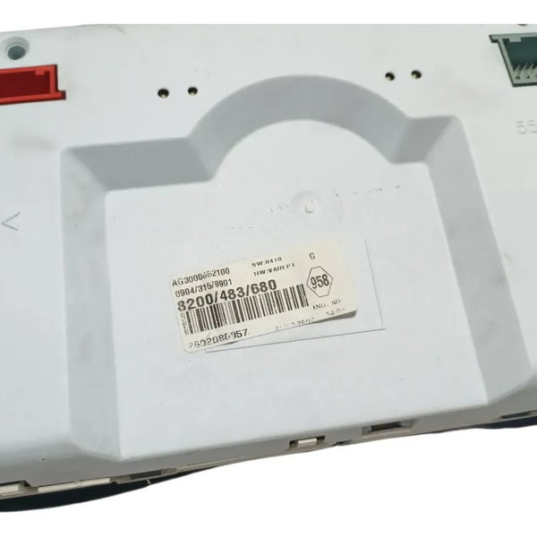Painel Instrumento Velocímetro Renault Clio 2007 Preto