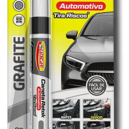 Luxcar Caneta Retok Tira Riscos Cinza-escuro