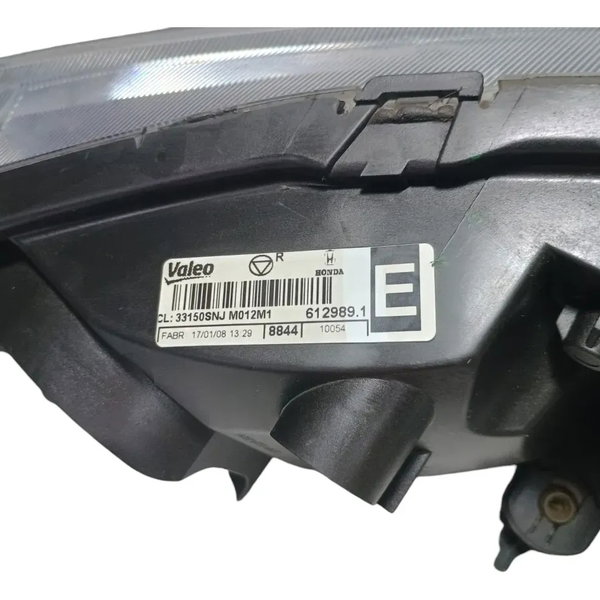 Farol Esquerdo Honda Civic 2007 2008 A 2011 Esquerdo/motorista