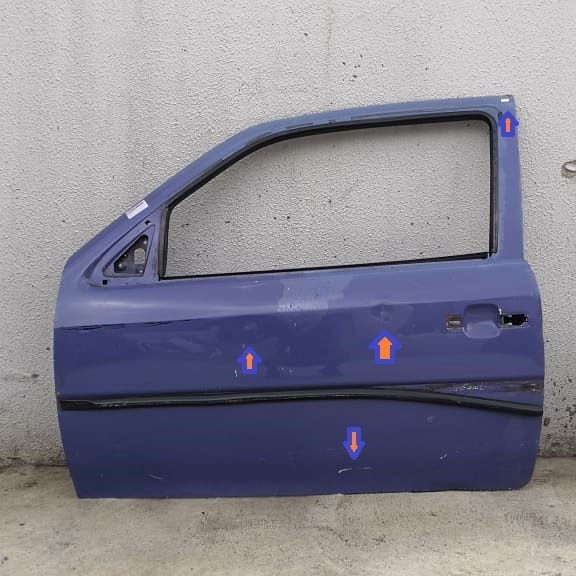 Porta Dianteira Esquerda Vw Gol G3 1995 2p (para Recuperar)