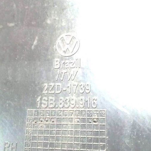 Cobertura Interna Porta Traseira Direita Vw Up 2015 (3953)