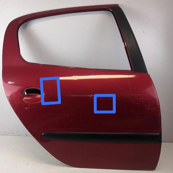 Porta Traseira Direita Peugeot 206 2003 Orig C/detalhe 11940