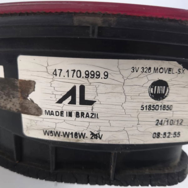 Lanterna Tampa Traseira Esquerda Fiat Grand Siena 2012 12204