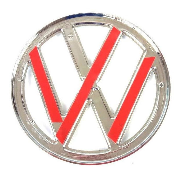 Emblema Grade Vw Golf 99 Cromado Paralelo (12886)