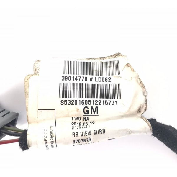 Chicote Sensor Chuva Retrovisor Gm Cruze 2017 Original 16264