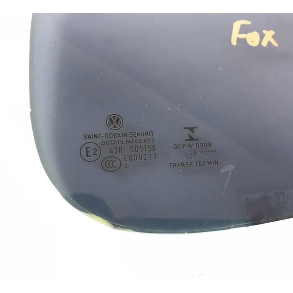 Vidro Fixo Traseiro Direito Vw Fox 2016 Original (16289)