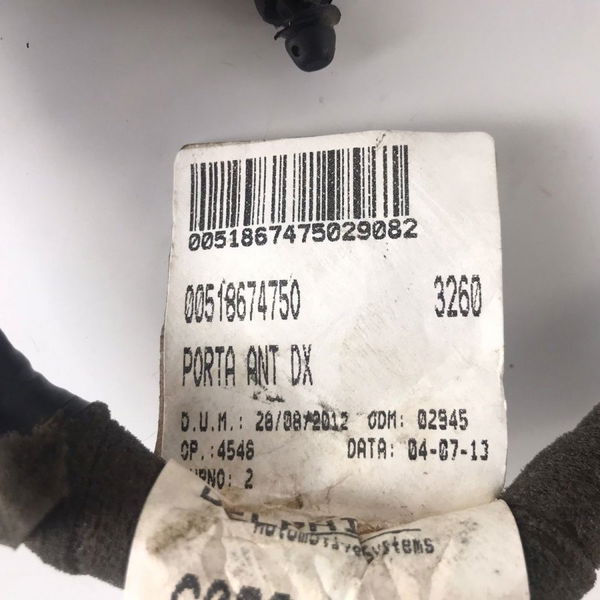 Chicote Porta Dianteira Direita Fiat Palio Sporting 14 Orig