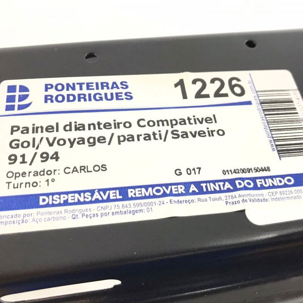 Painel Frontal Gol Voyage Parati Saveiro 91/94 Paralelo22095