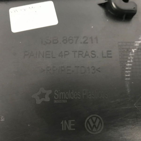 Forro De Porta Traseiro Esquerdo Vw Up 2015 Original (22545)