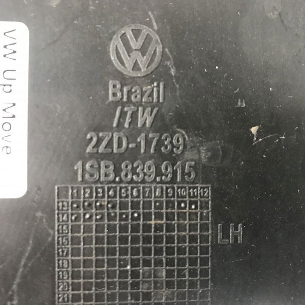 Acabamento Interno Porta Traseira Esquerda Up 2015 (22606)