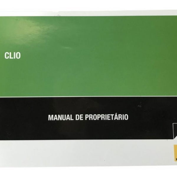 Manual Do Proprietário Renault Clio 2012 Original (24211)