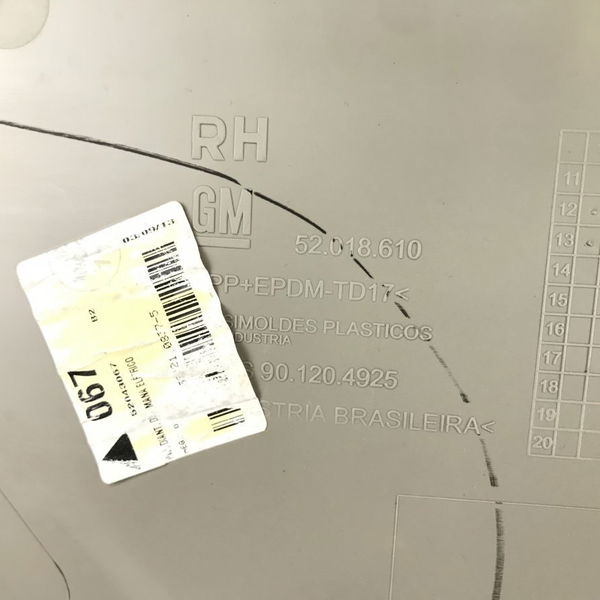 Forro De Porta Dianteiro Direito Spin Lt Flex 2014 (28033)