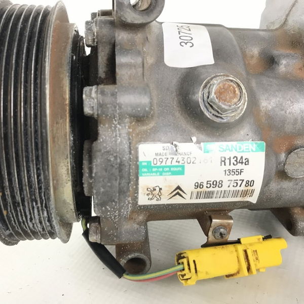 Compressor Ar Condicionado Peugeot 307 1.6 16v 2012 (30725)