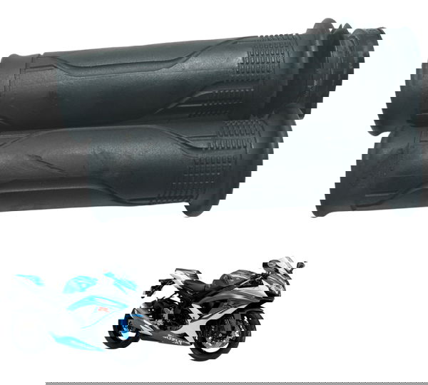 Par Manopla C/ Detalhes Suzuki Gsx-r 750 Srad 10-13 Original Preto