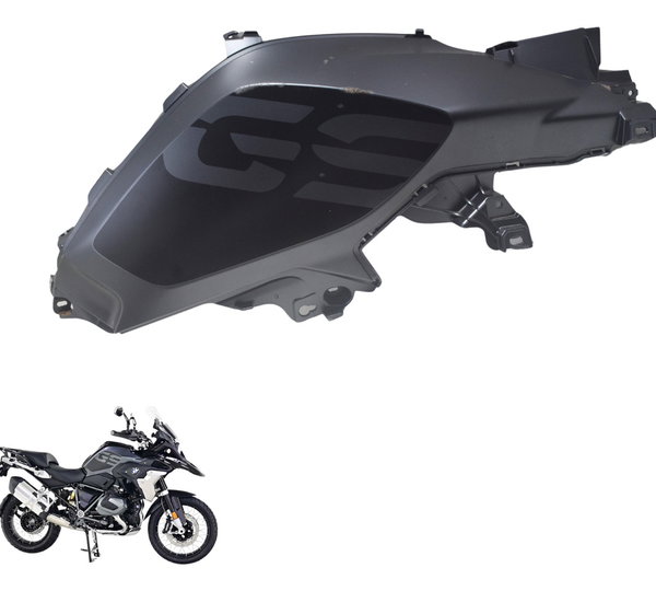 Carenagem Lateral Dir C/ Detalhes Bmw R1250 R 1250 Gs 19-24 Cinza-escuro