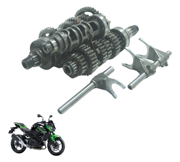 Caixa Marcha Câmbio Completo Kawasaki Z 400 19-23 Original
