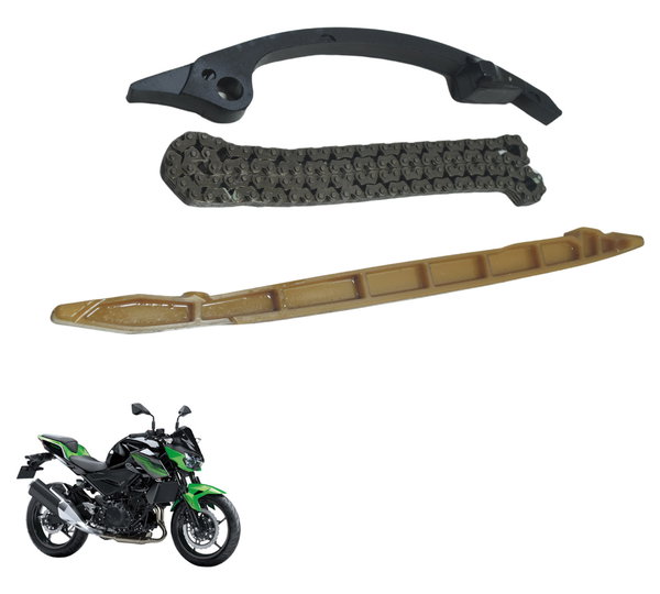 Kit Guia Ten Corrente Comando Kawasaki Z 400 19-23 Orig