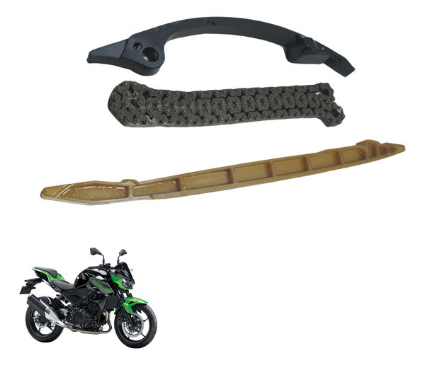 Kit Guia Ten Corrente Comando Kawasaki Z 400 19-23 Orig