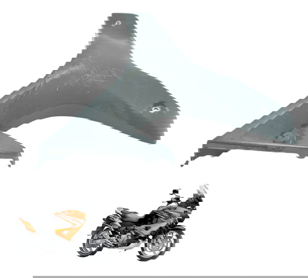 Carenagem Esq C/ Avaria Honda Xl 1000 Varadero 07-09 Orig Preto