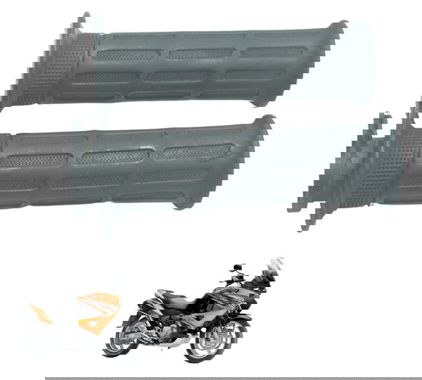 Par Manopla Honda Xl 1000 Varadero 07-09 Original Preto