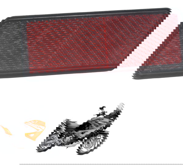 Refletor Olho De Gato Honda Xl 1000 Varadero 07-09 Original Vermelho