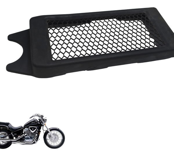 Grade Radiador C/ Detalhes Honda Vt Shadow 600 C 95-05 Orig Preto