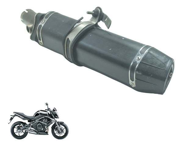 Ponteira Escape Esportiva C/ Detalhes Kawasaki Er6n 10-14