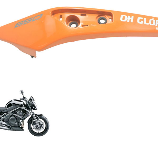 Carenagem Rabeta Esq C/ Detalhes Kawasaki Er6n 10-14 Orig Laranja