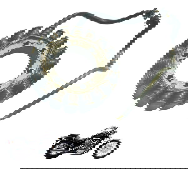 Estator C/ Avaria Honda Vt Shadow 600 C 95-05 Original