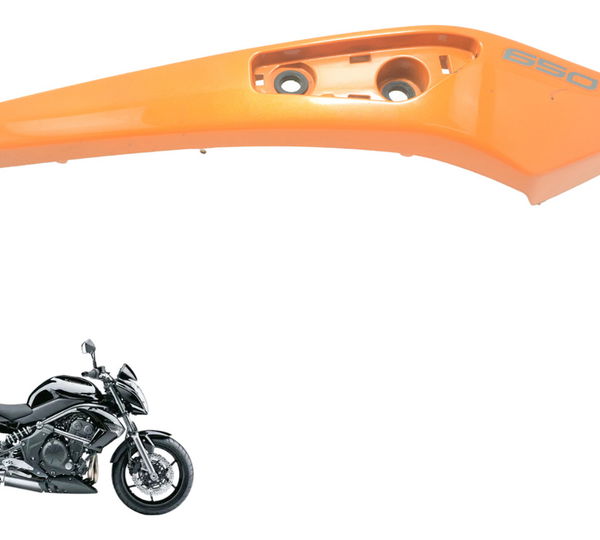 Carenagem Rabeta Direita C/ Avaria Kawasaki Er6n 10-14 Orig Laranja