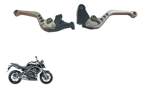 Par Manete Esportivo C/ Detalhes Kawasaki Er6n 10-14