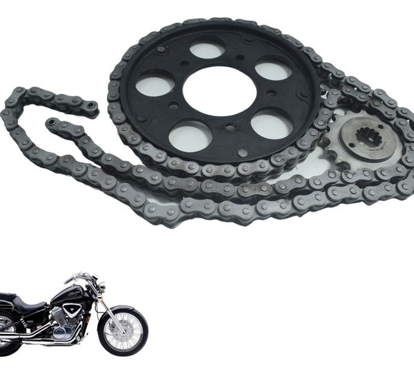 Kit Relação Sem Emenda Honda Vt Shadow 600 C 95-05 Original Cinza